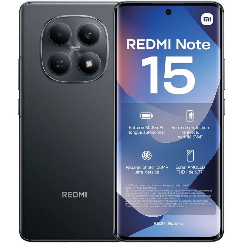 گوشی موبایل شیائومی مدل Redmi Note 15 4G دو سیم کارت ظرفیت 256 گیگابایت و رم 8 گیگابایت