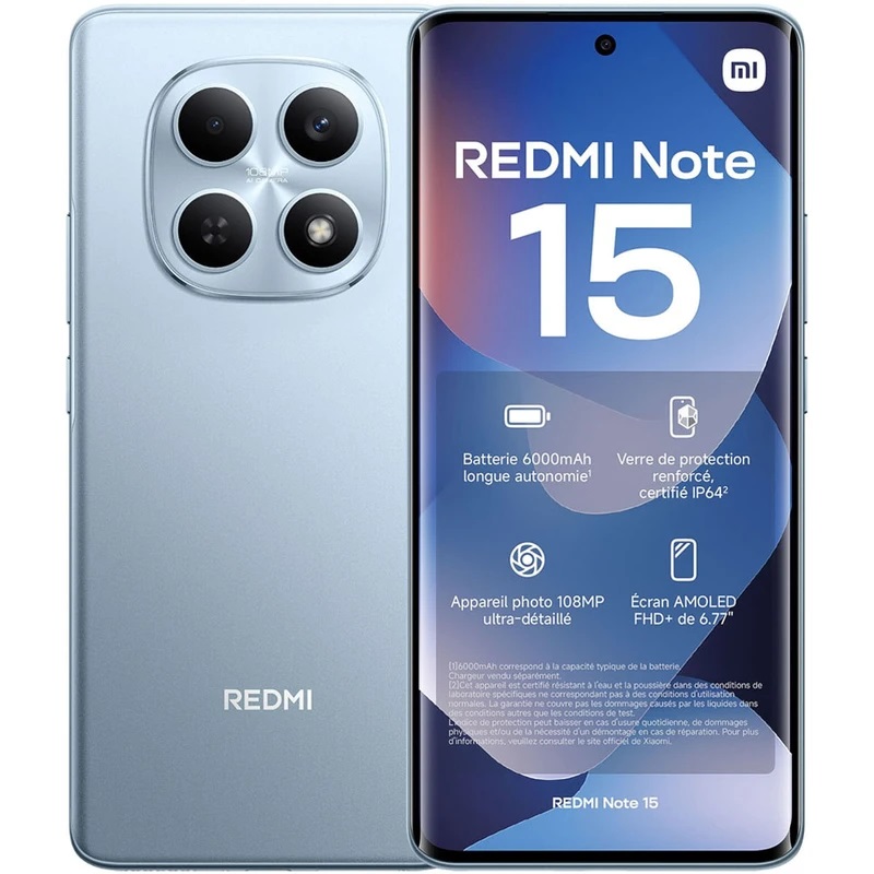 گوشی موبایل شیائومی مدل Redmi Note 15 4G دو سیم کارت ظرفیت 256 گیگابایت و رم 8 گیگابایت