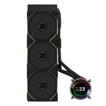 خنک کننده مایع پردازنده لیان لی مدل HydroShift II LCD-C 360CL Black -کپی