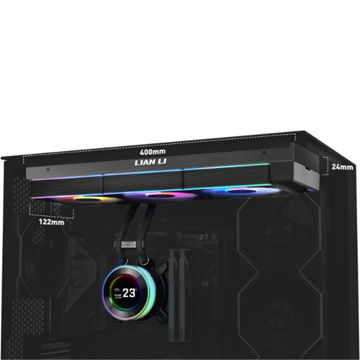 خنک کننده مایع پردازنده لیان لی مدل HydroShift II LCD-C 360CL Black -کپی