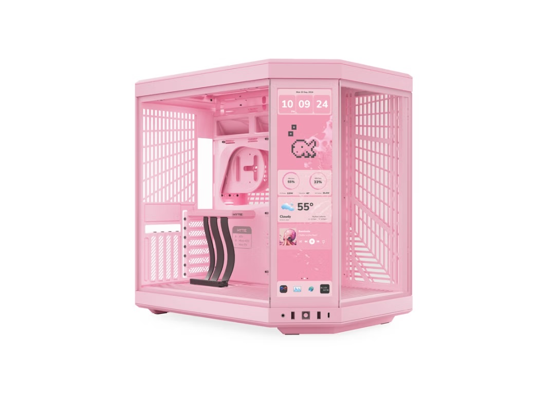کیس کامپیوتر گیمینگ هایت مدل Y70 Touch Infinite Strawberry Milk