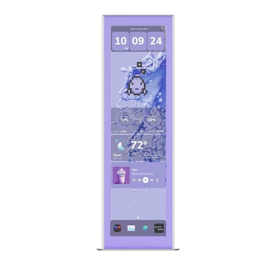 صفحه نمایش کیس کامپیوتر گیمینگ هایت مدل Y70 Touch Infinite Taro Milk