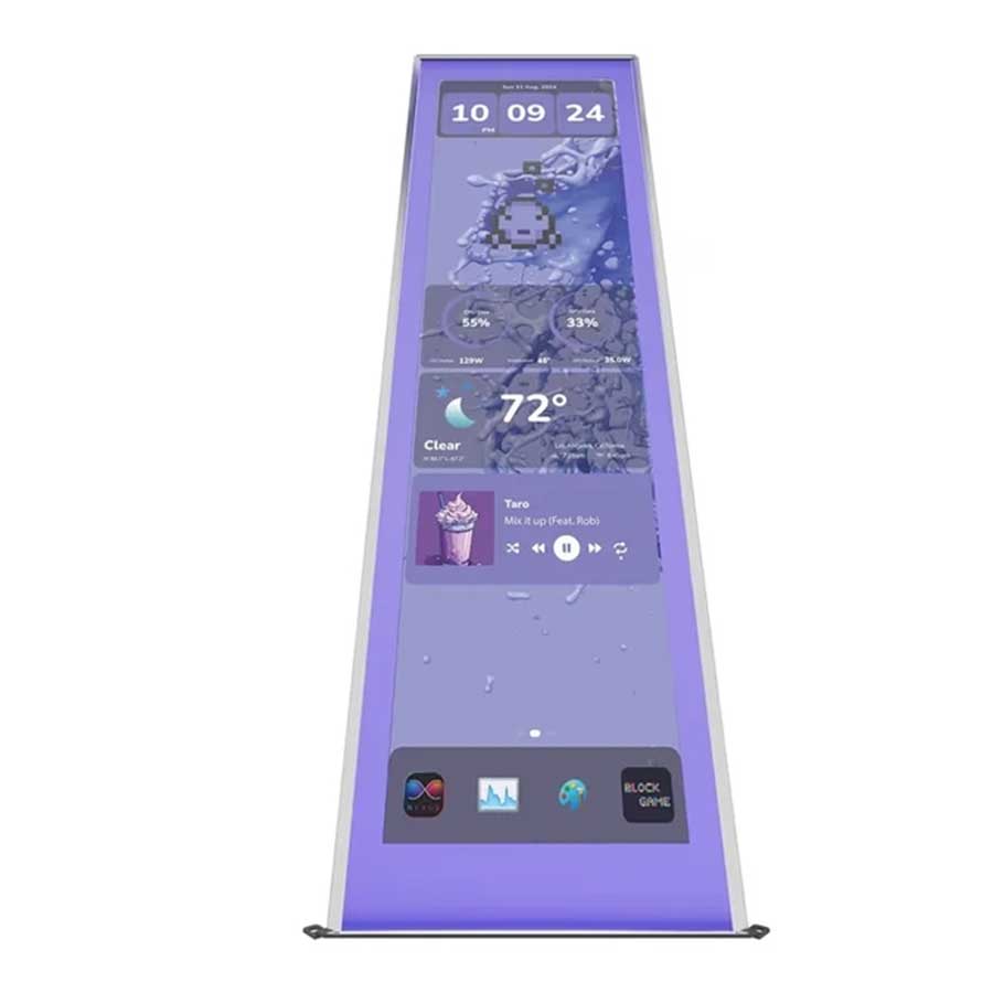 صفحه نمایش کیس کامپیوتر گیمینگ هایت مدل Y70 Touch Infinite Taro Milk
