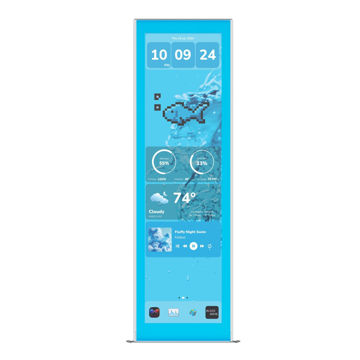 صفحه نمایش کیس کامپیوتر گیمینگ هایت مدل Y70 Touch Infinite Blueberry Milk