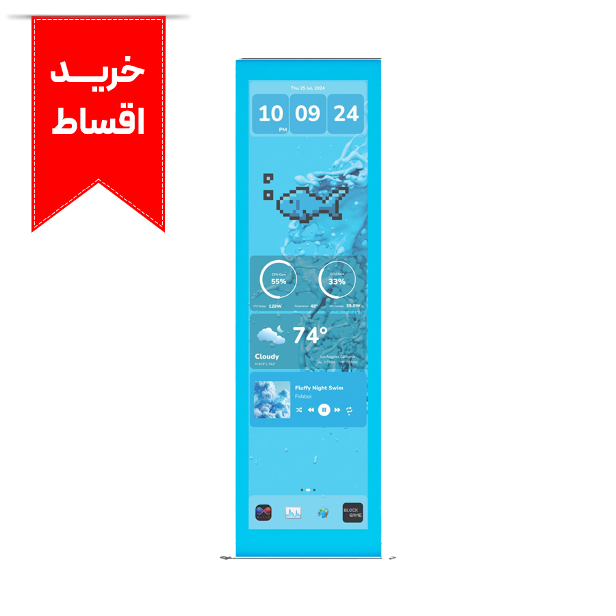 صفحه نمایش کیس کامپیوتر گیمینگ هایت مدل Y70 Touch Infinite Blueberry Milk