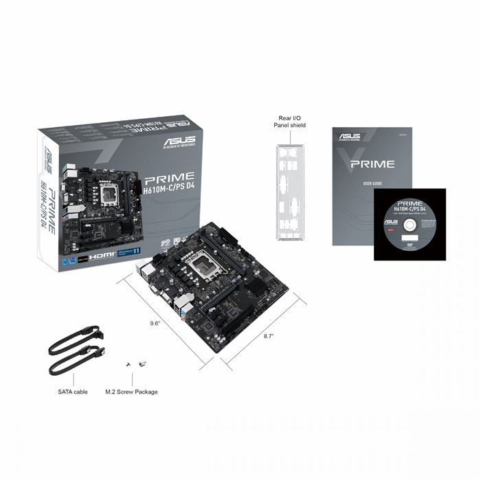 مادربرد ایسوس Prime H610M-C/PS D4