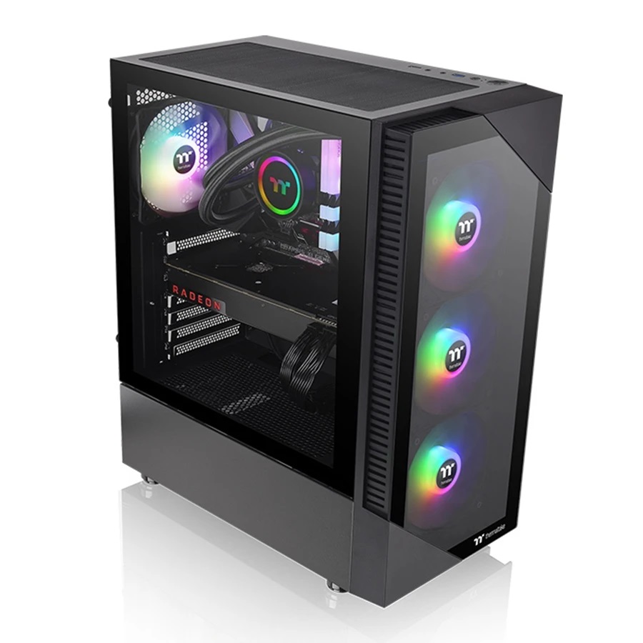 کیس کامپیوتر ترمالتیک مدل VIEW 200 TG ARGB Chassis Black