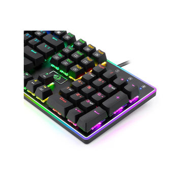 کیبورد مخصوص بازی ردراگون مدل RATRI K595-RGBlBS WRD