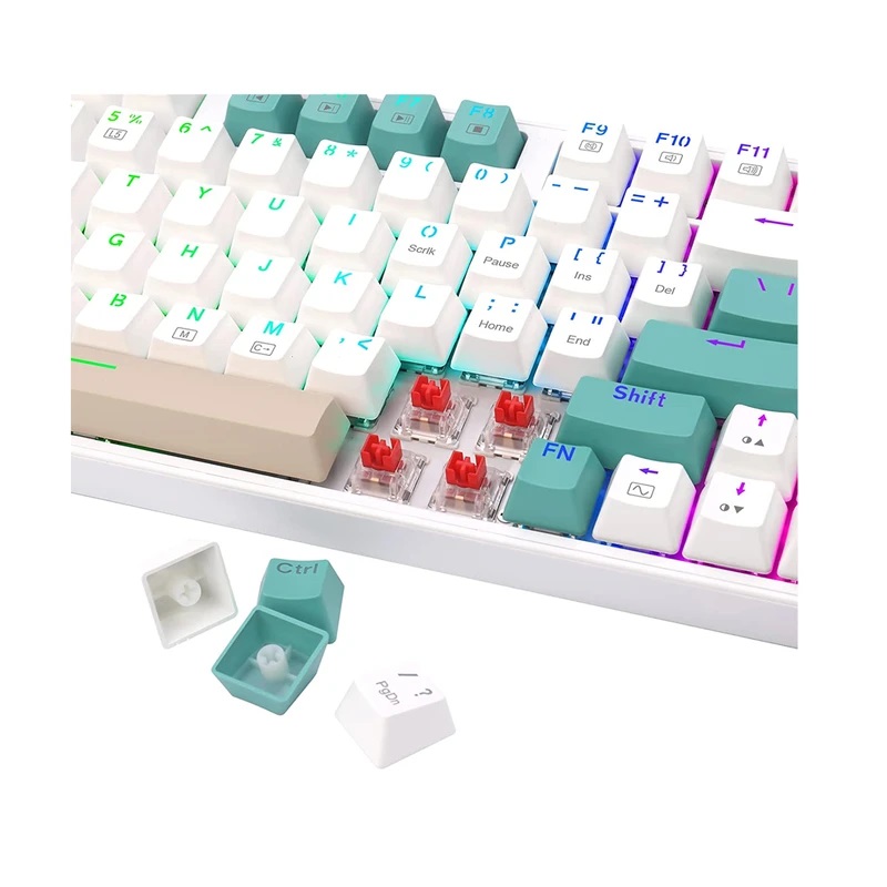 کیبورد مخصوص بازی ردراگون مدل VEIGAR K643WGC-RGB PROWLS