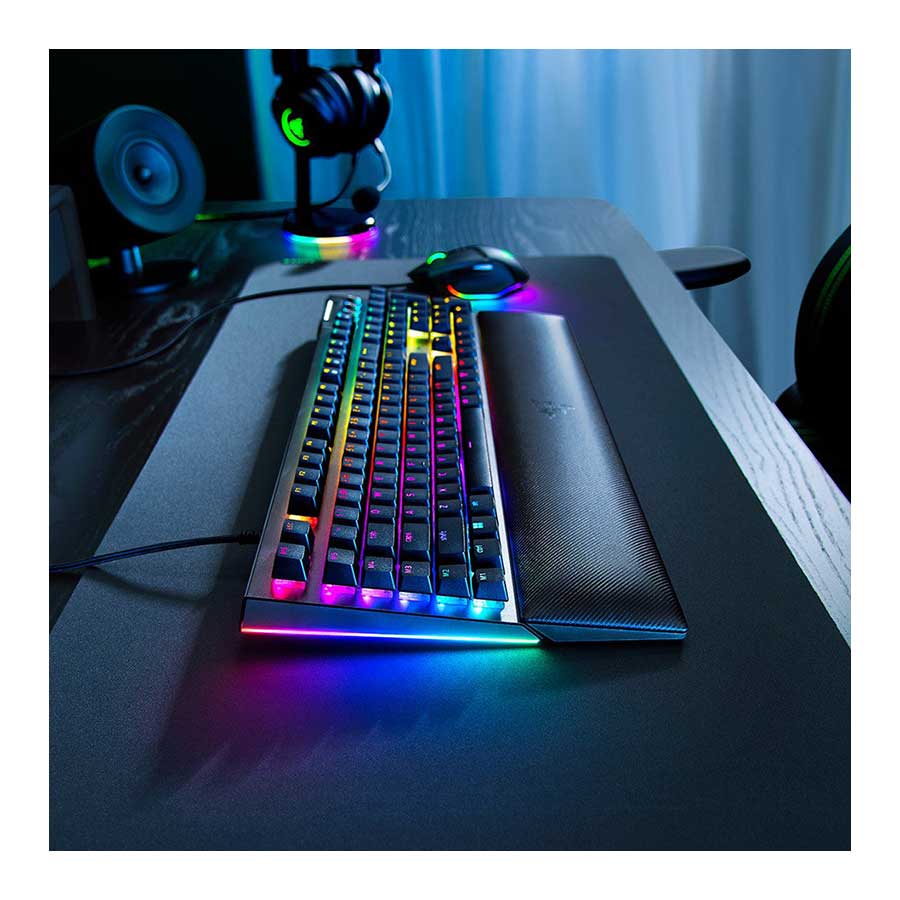 کیبورد گیمینگ باسیم ریزر BLACKWIDOW V4 lGREEN S US LAYOUT WLS