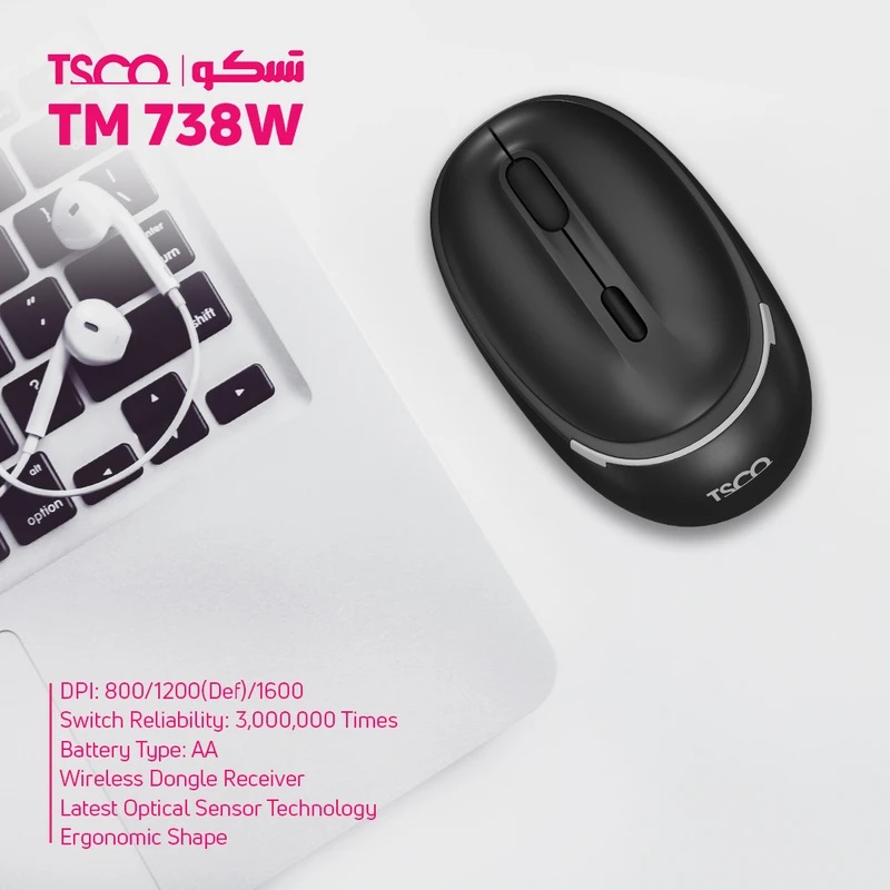 ماوس تسکو بی سیم TM 738W