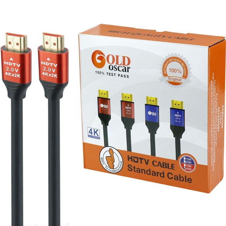 کابل HDMI اسکار Gold طول 20 متر 4K