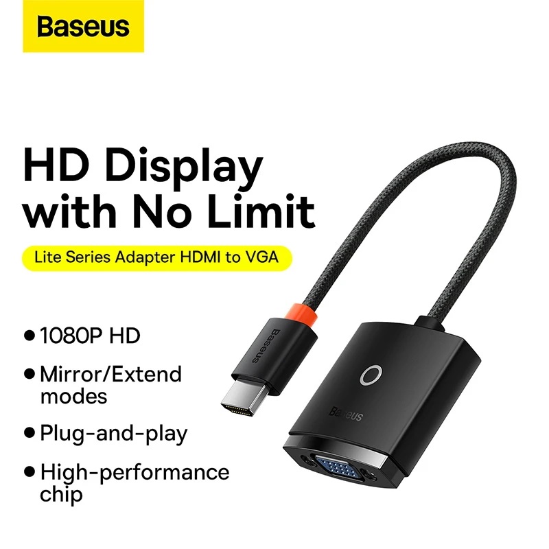 مبدل HDMI به VGA باسئوس مدل WKQX010001
