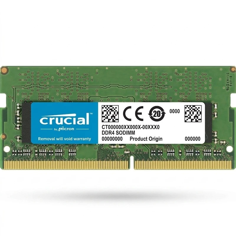 رم لپ‌تاپ کروشیال فرکانس 3200 مگاهرتز DDR4 تک کاناله حافظه 8 گیگابایت