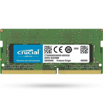 رم لپ‌تاپ کروشیال فرکانس 3200 مگاهرتز DDR4 تک کاناله حافظه 8 گیگابایت